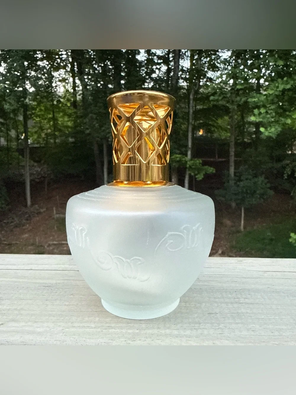 NIB Bel'Air Paris Luxury Frosted Glass Catalytic Diffuser Fragrance Oil Kit